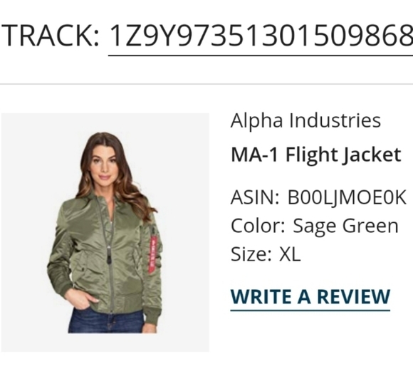 ALPHA Industries Women's flight jacket - Picture 6 of 7